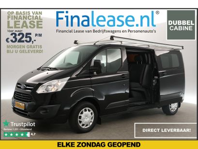 Ford Transit Custom - 290 2.0 TDCI L2H1 | Dubbele Cabine | 6 Persoons | 2xSchuifdeur Airco Cruise Navigatie Trekhaak PDC Imperiaal 